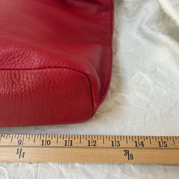 HOBO Leather Handbag Tote Soft Red NWOT - Picture 7 of 12